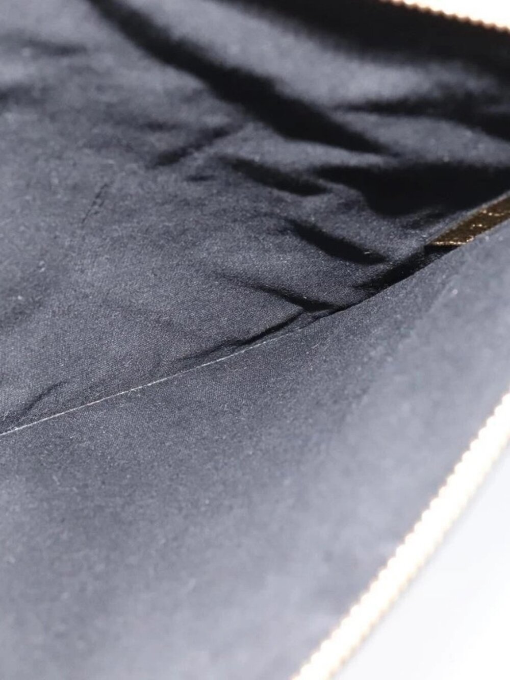 FENDI Clutch Bag Leather Brown Gold Auth mr1110V - Picture 13 of 16